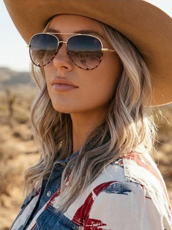 American Bonfire Co Hollywood Aviator Sunglasses Gray  display picture 1